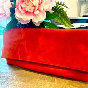 Elie Tahari suede handbag.